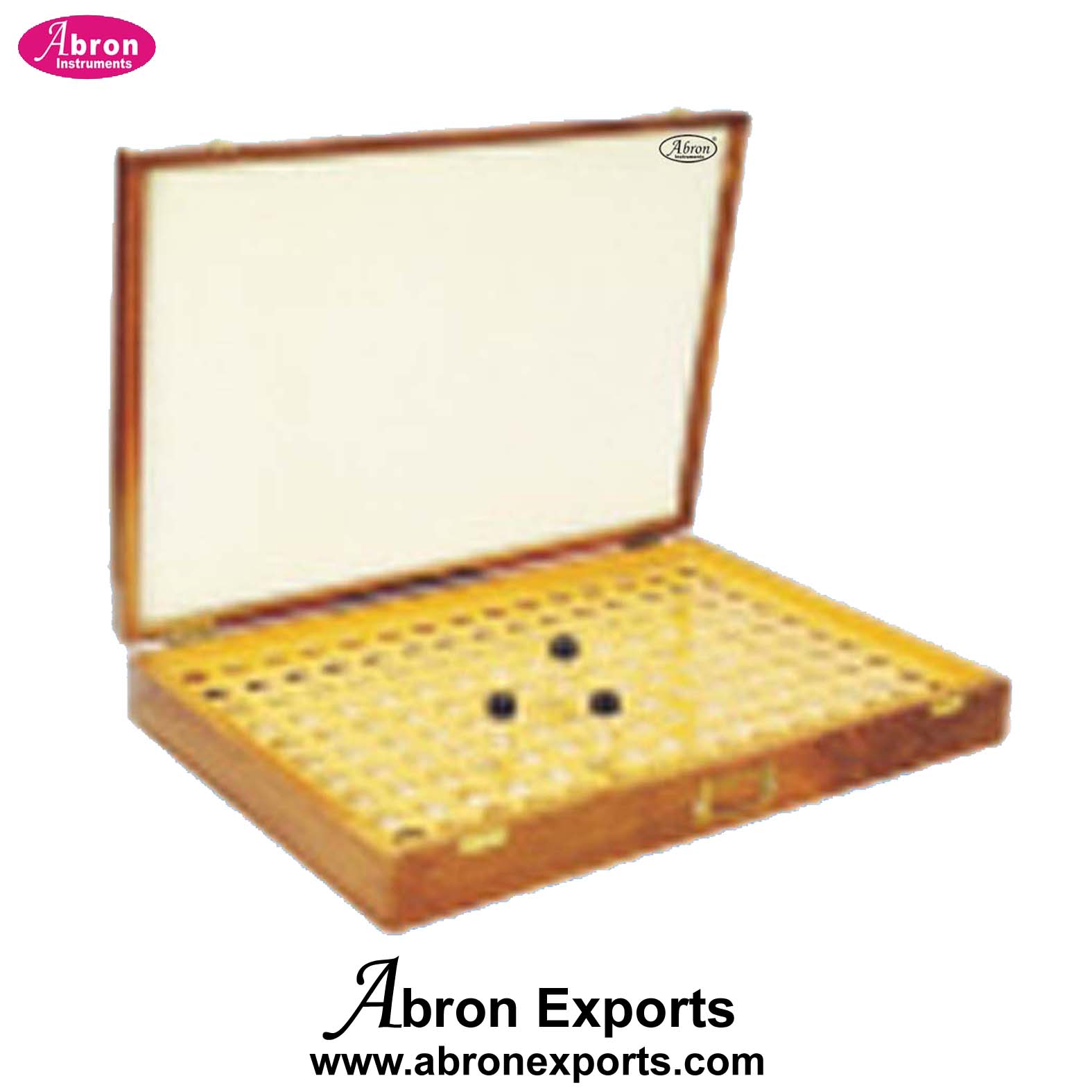Insect Storage Vial Box Wooden For Glass Specimen Tubes Abron AB-98BSV